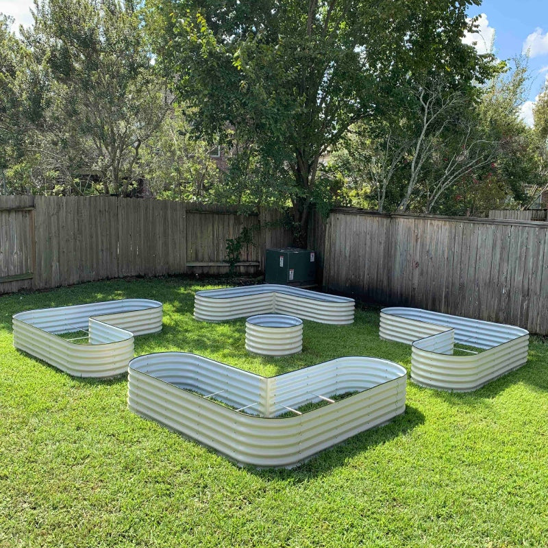 17" Tall L-Shaped Raised Garden Bed Kit - Large Size - Image 5