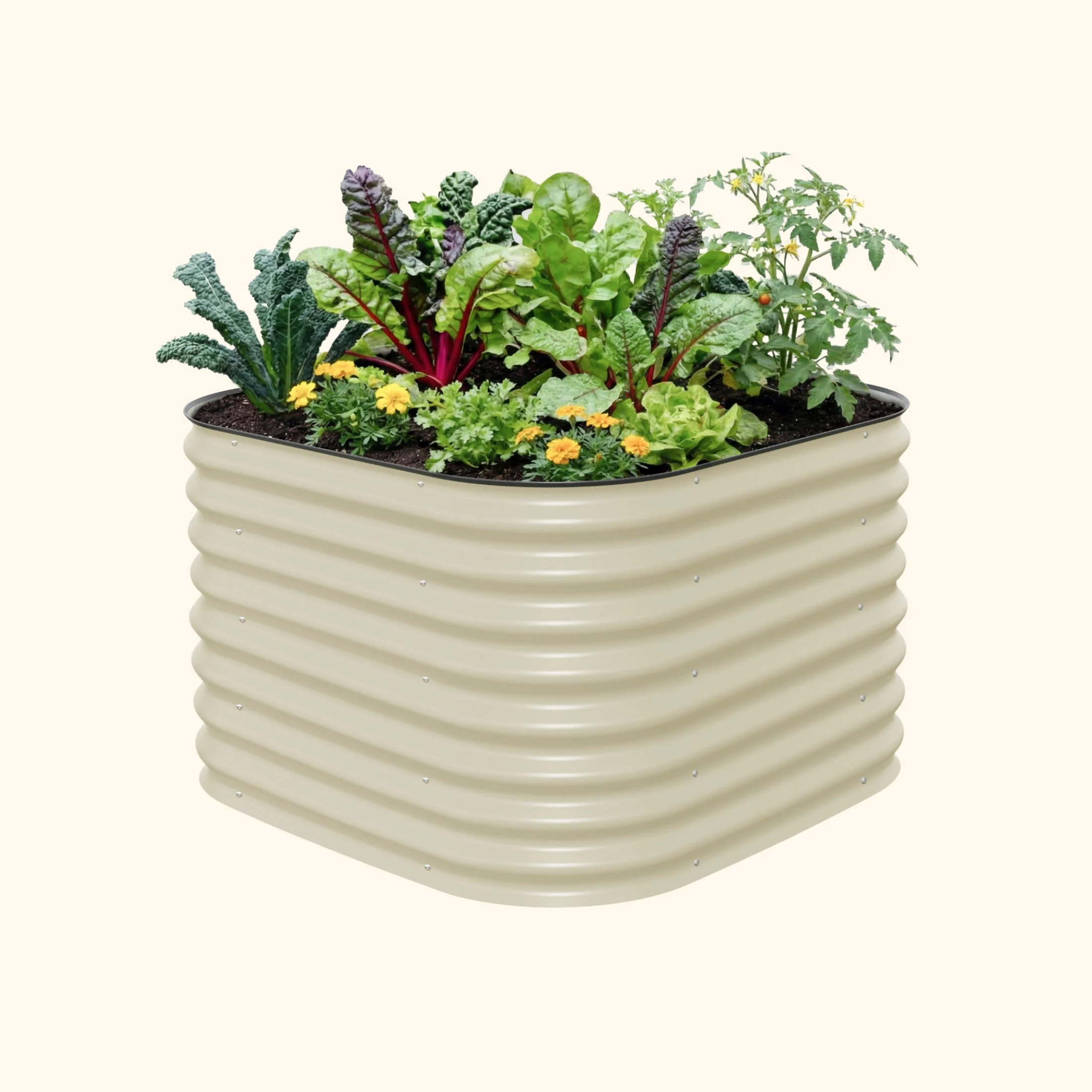 26" Tall 4 In 1 Small Modular Metal Raised Garden Bed Kit - Image 3