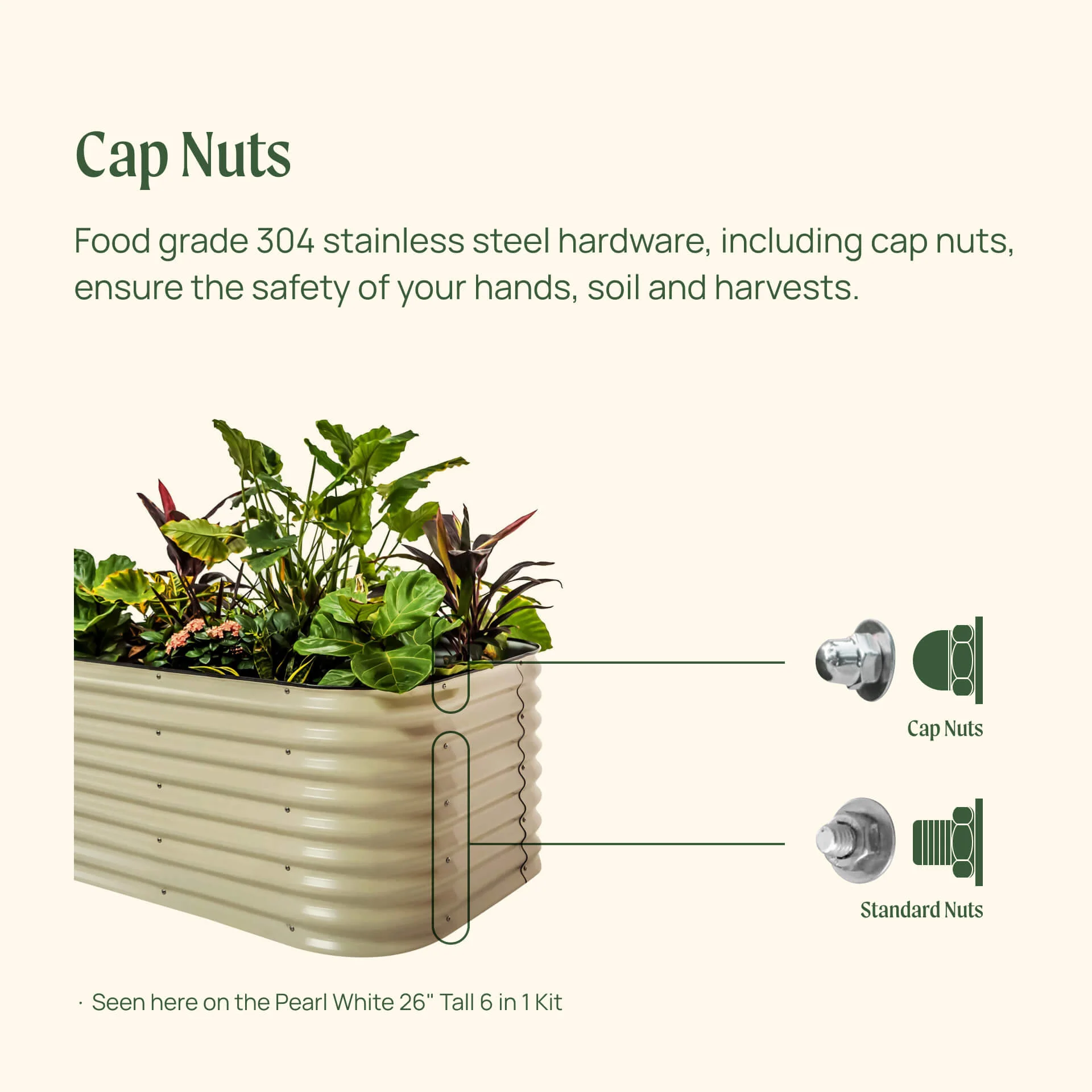 26" Tall 4 In 1 Small Modular Metal Raised Garden Bed Kit - Image 11