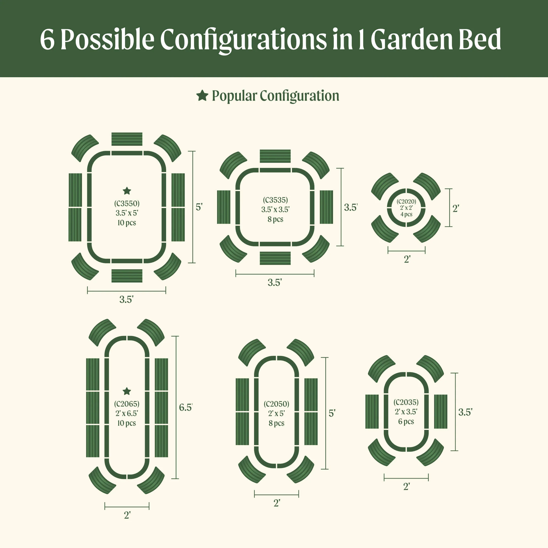 32" Extra Tall 6 In 1 Medium Modular Metal Raised Garden Bed Kit - Image 12