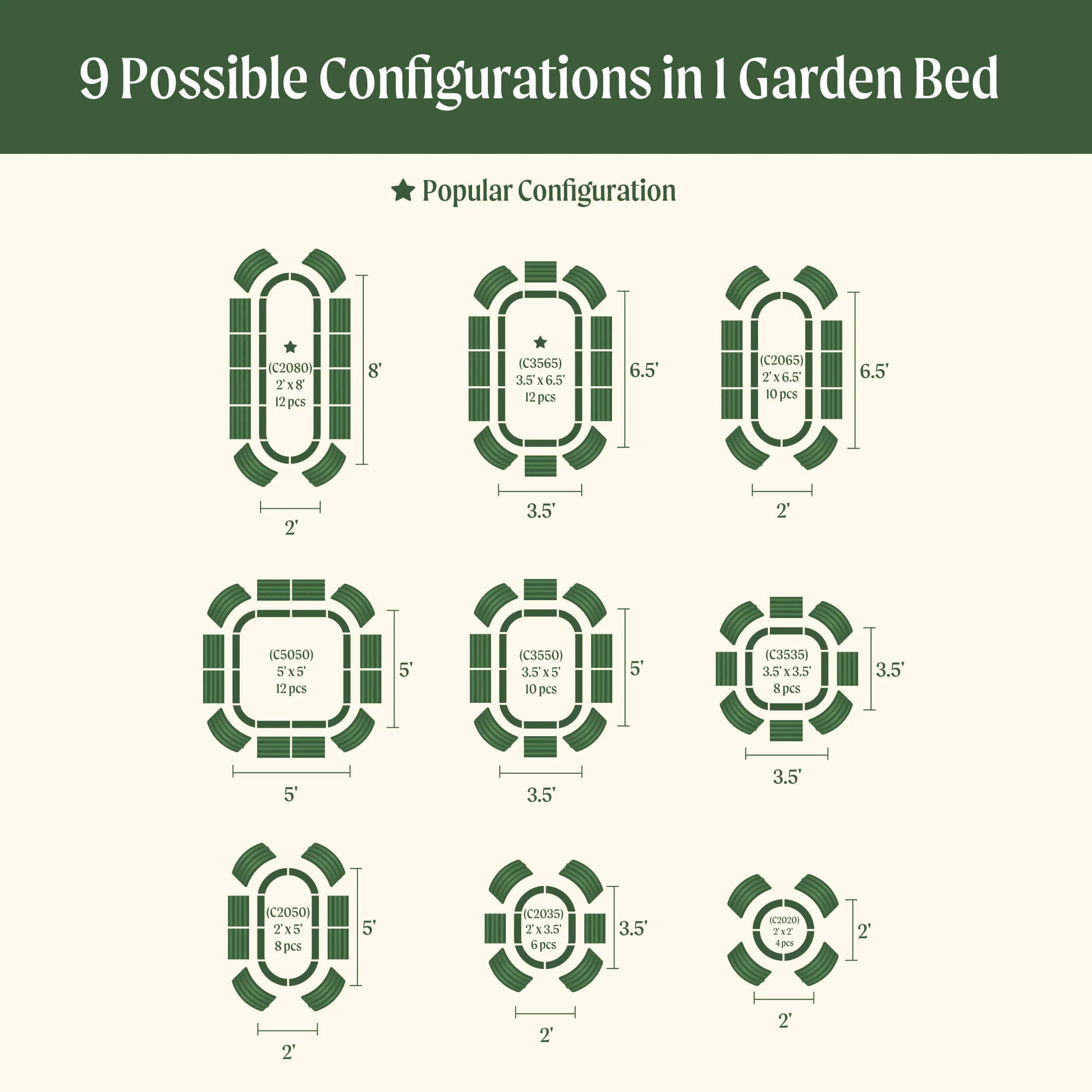 32" Extra Tall 9 In 1 Large Modular Metal Raised Garden Bed Kit - Image 12