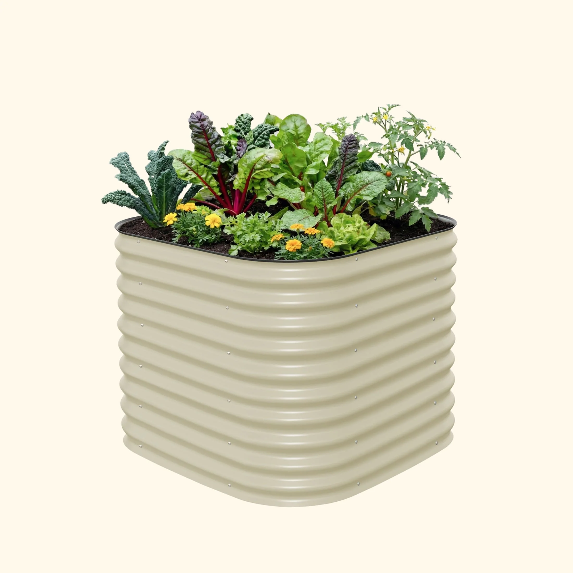 32" Extra Tall 4 In 1 Small Modular Metal Raised Garden Bed Kit - Image 3