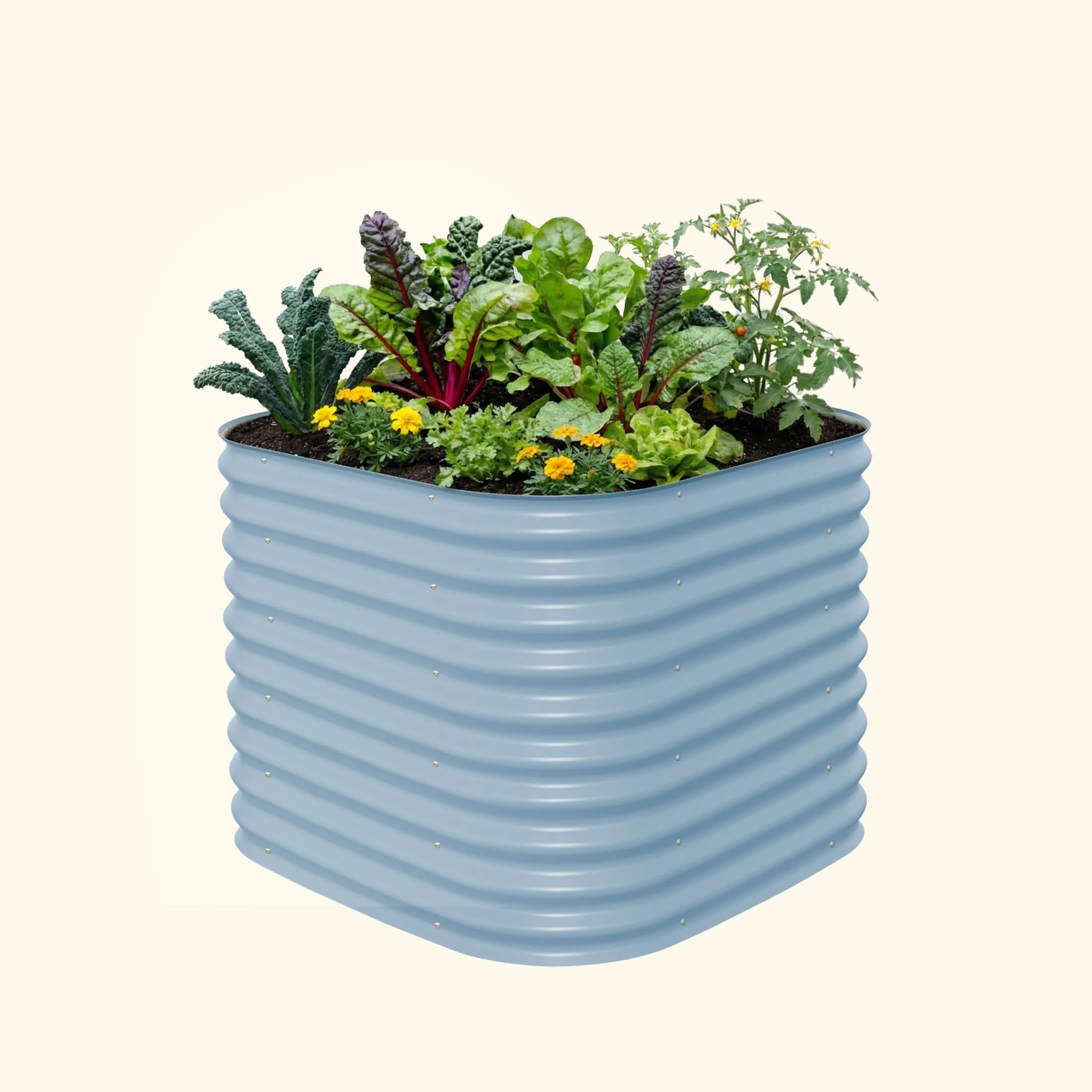32" Extra Tall 4 In 1 Small Modular Metal Raised Garden Bed Kit - Image 6