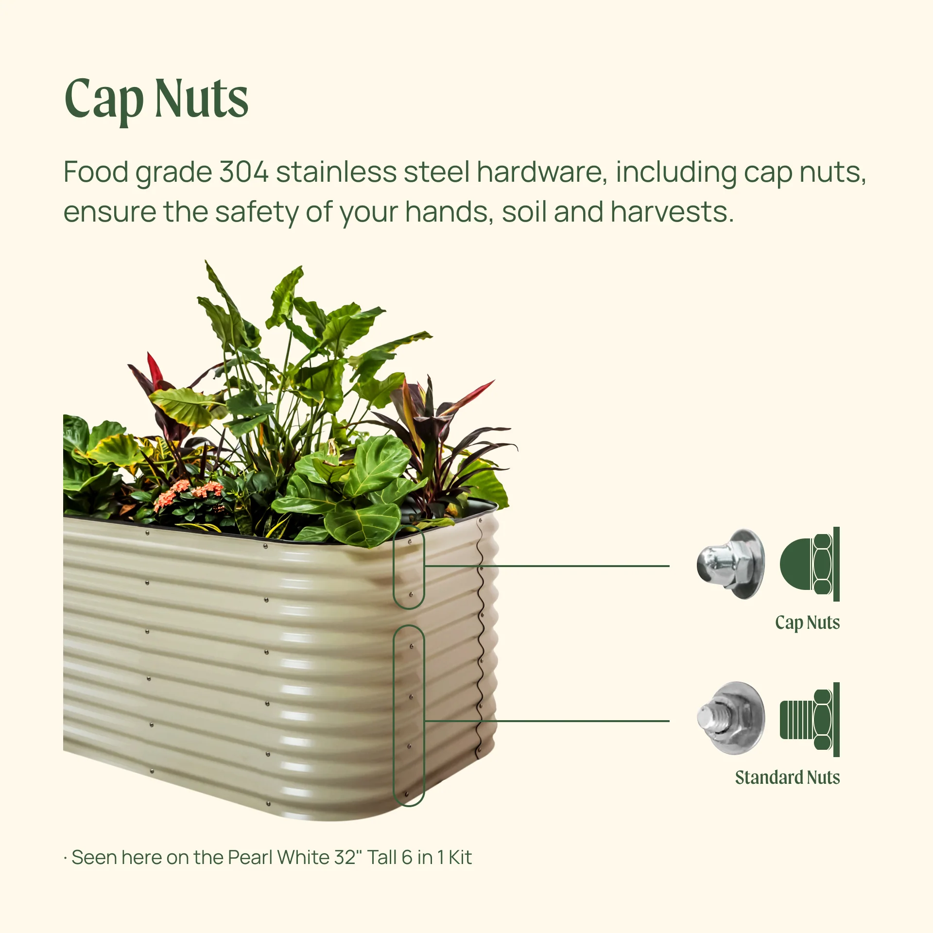 32" Extra Tall 6 In 1 Medium Modular Metal Raised Garden Bed Kit - Image 14