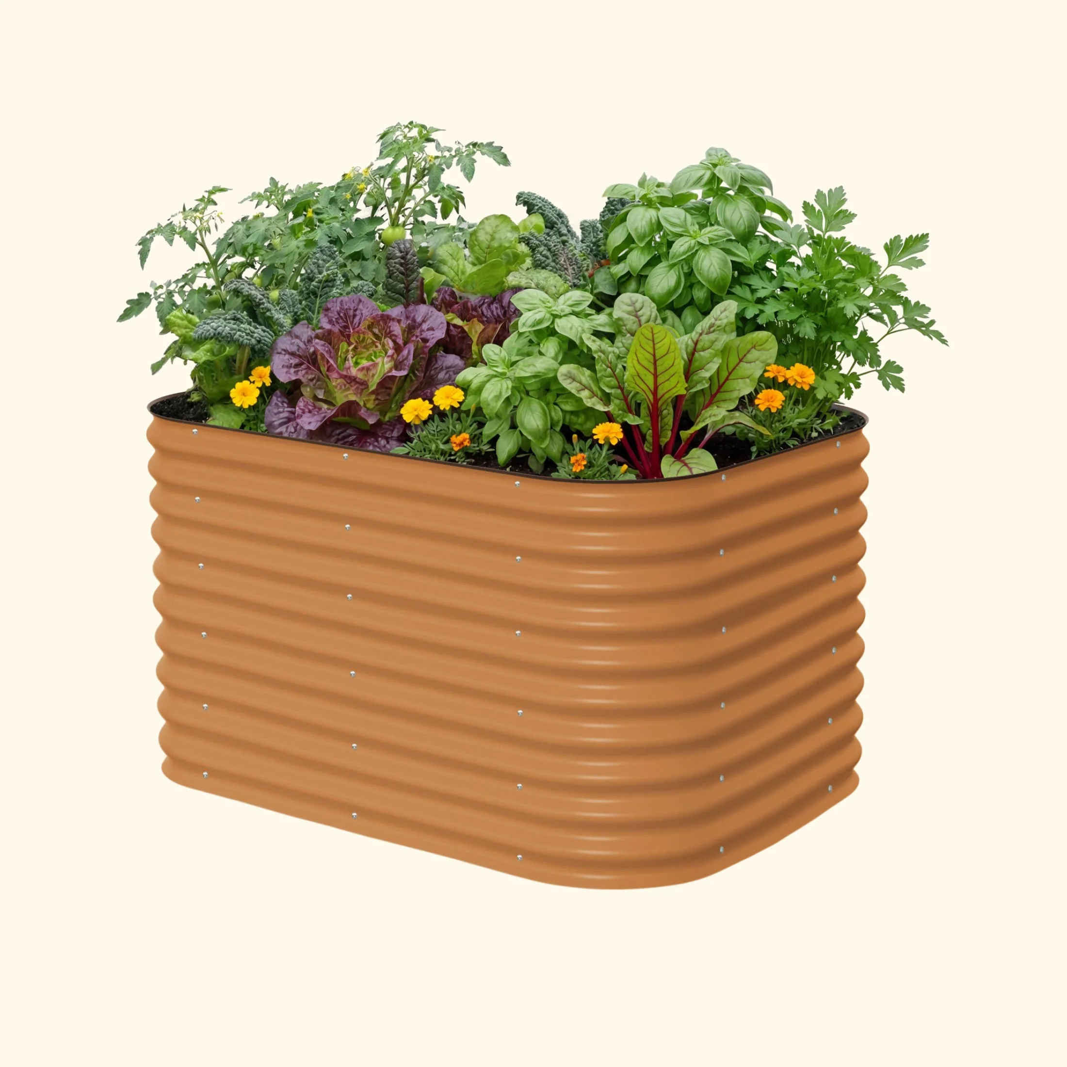 32" Extra Tall 6 In 1 Medium Modular Metal Raised Garden Bed Kit - Image 3