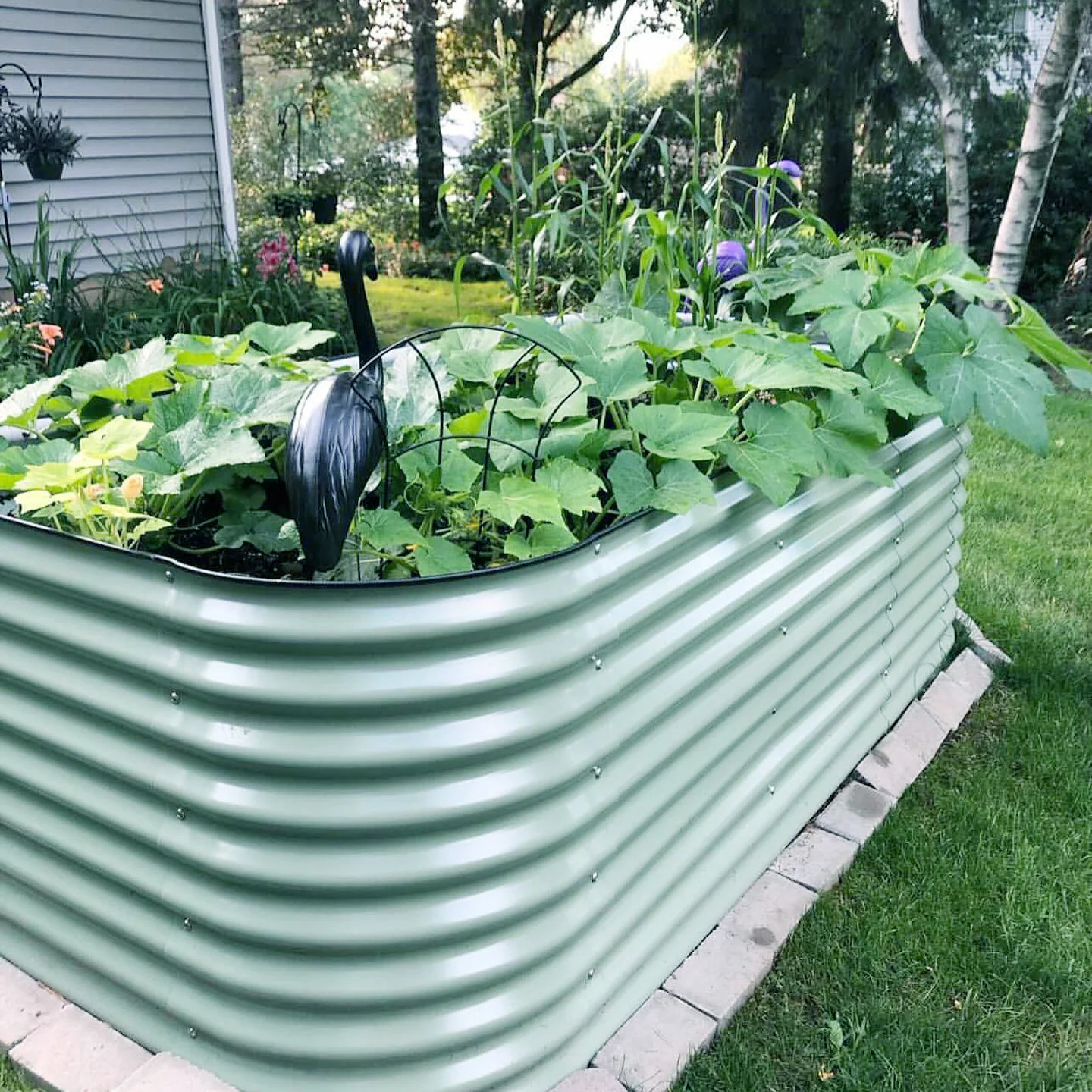 32" Extra Tall 9 In 1 Large Modular Metal Raised Garden Bed Kit - Image 20