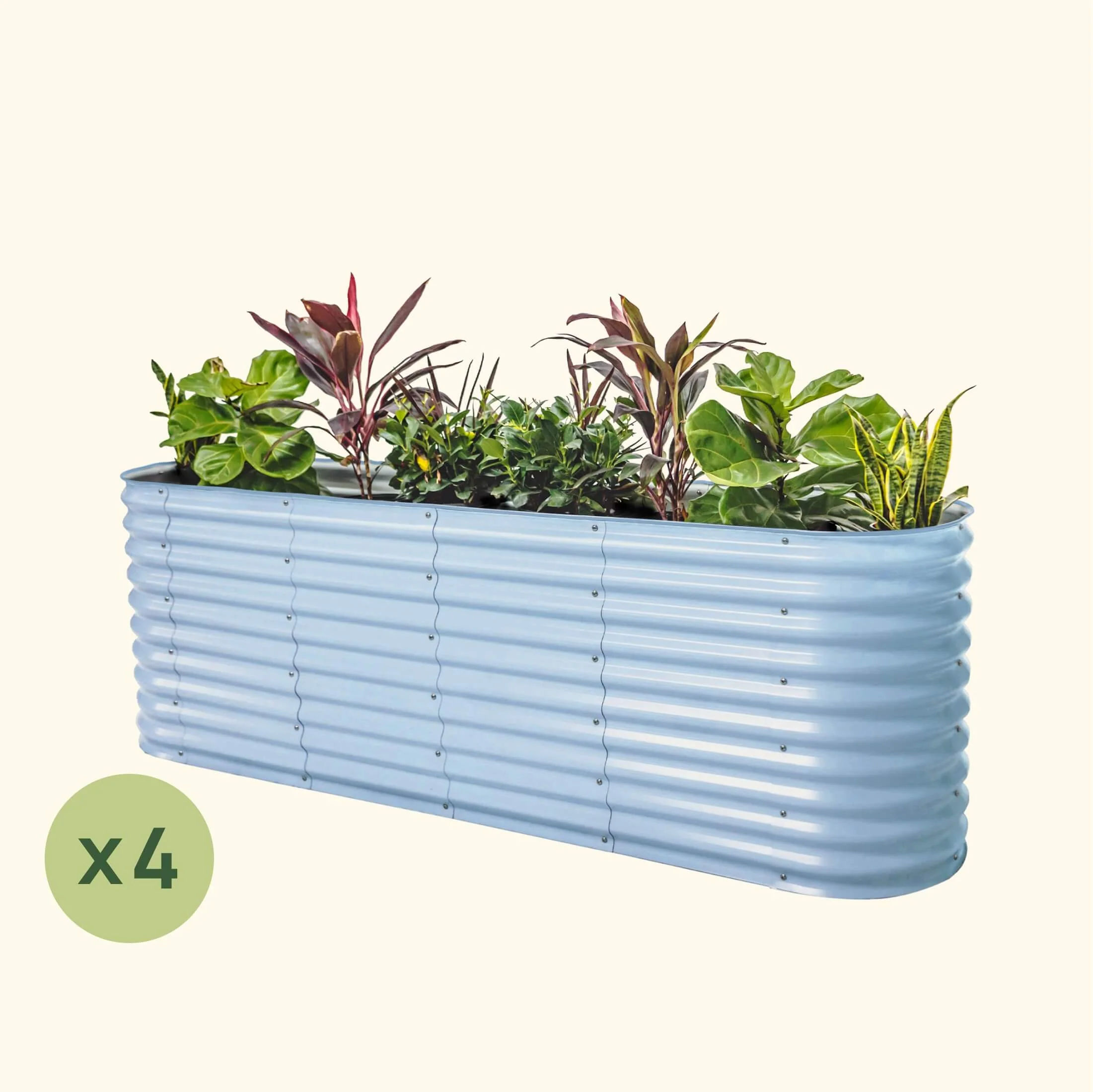 4-Pack 32" Extra Tall 9 In 1 Large Modular Metal Raised Garden Bed Kit - Image 6