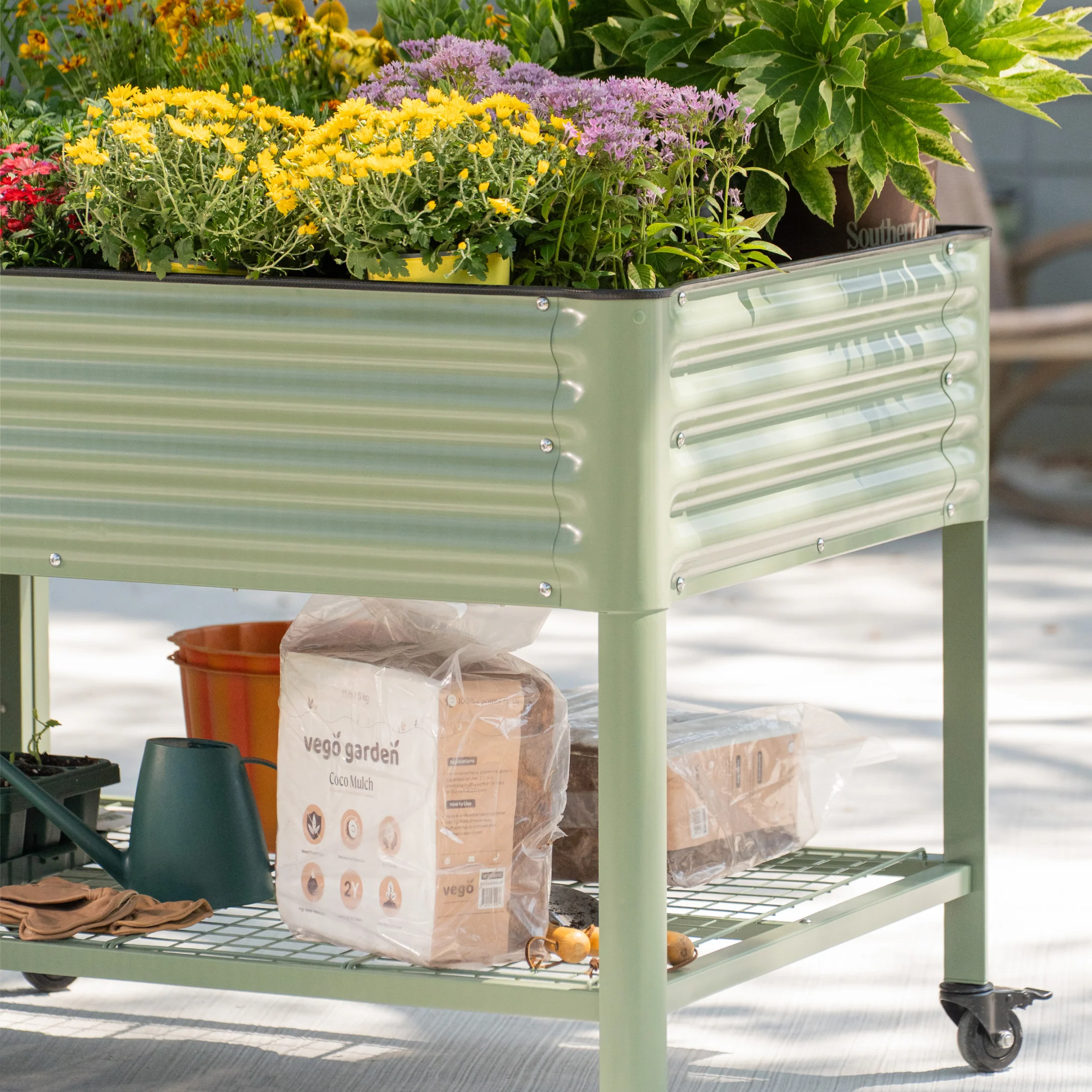 Elevated Garden Bed - Jumbo Series 3' x 8' Wheels Included - Image 14