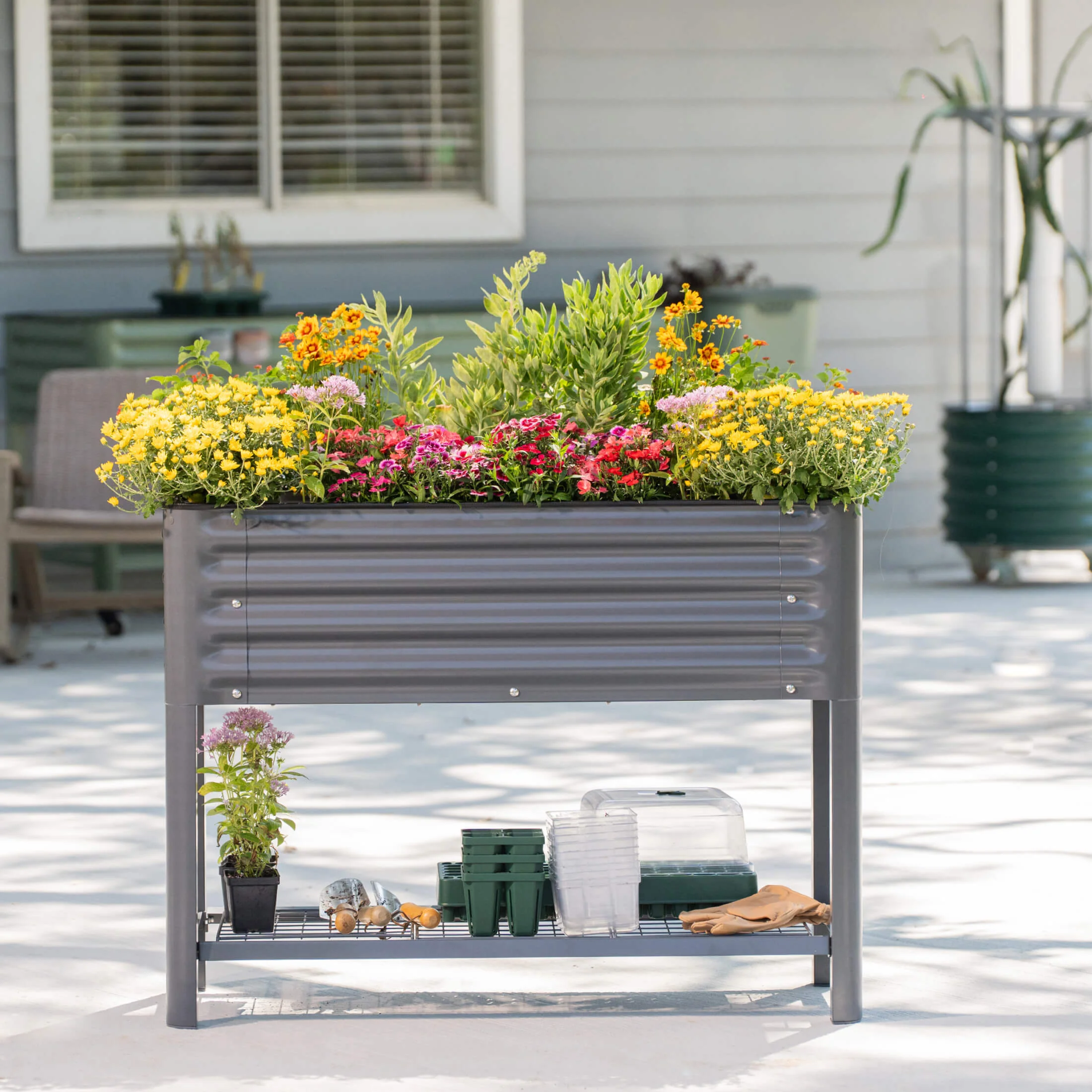 Elevated Garden Bed - Slim Series 1.5' x 5.5' Wheels Included - Image 14