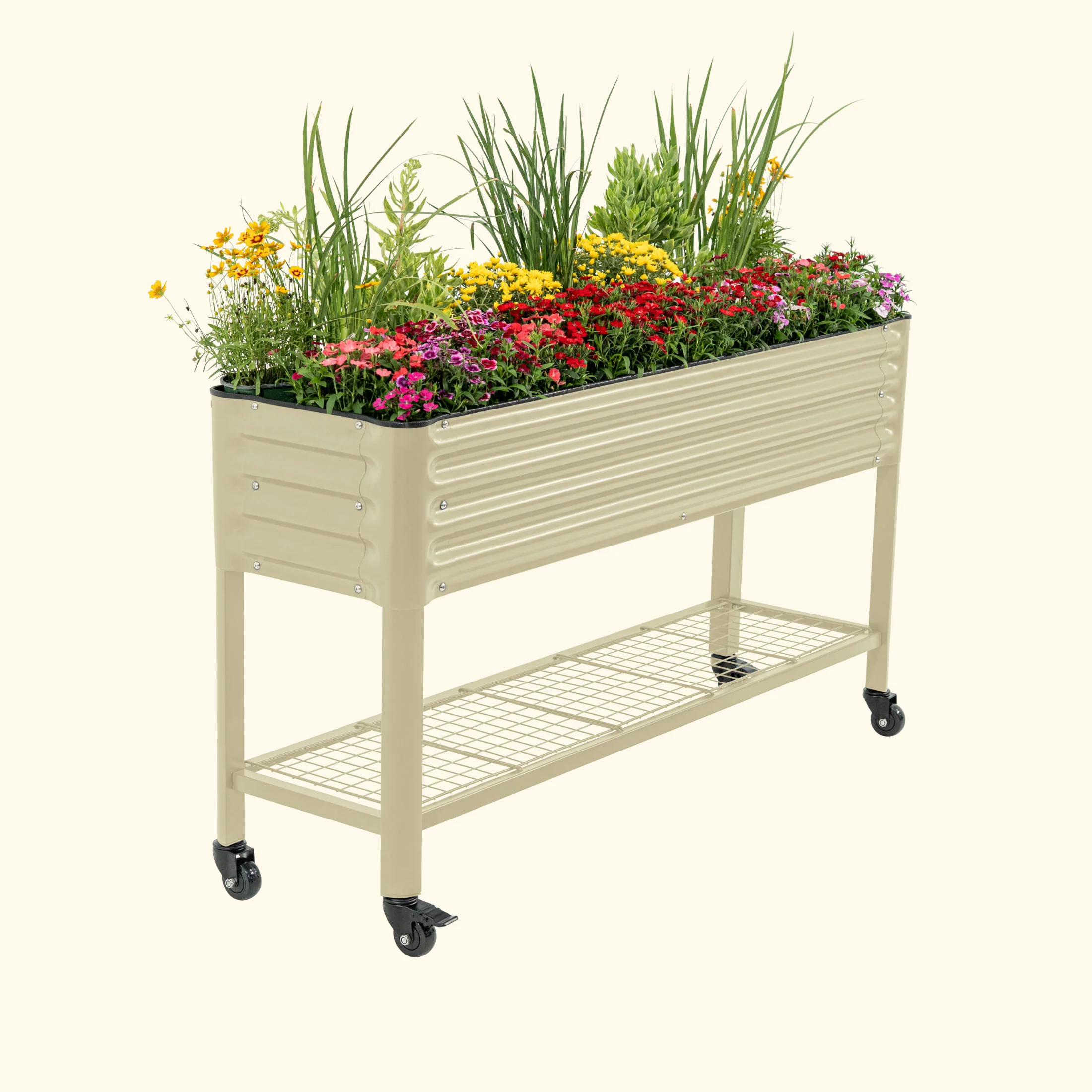 Elevated Garden Bed - Slim Series 1.5' x 5.5' Wheels Included - Image 3