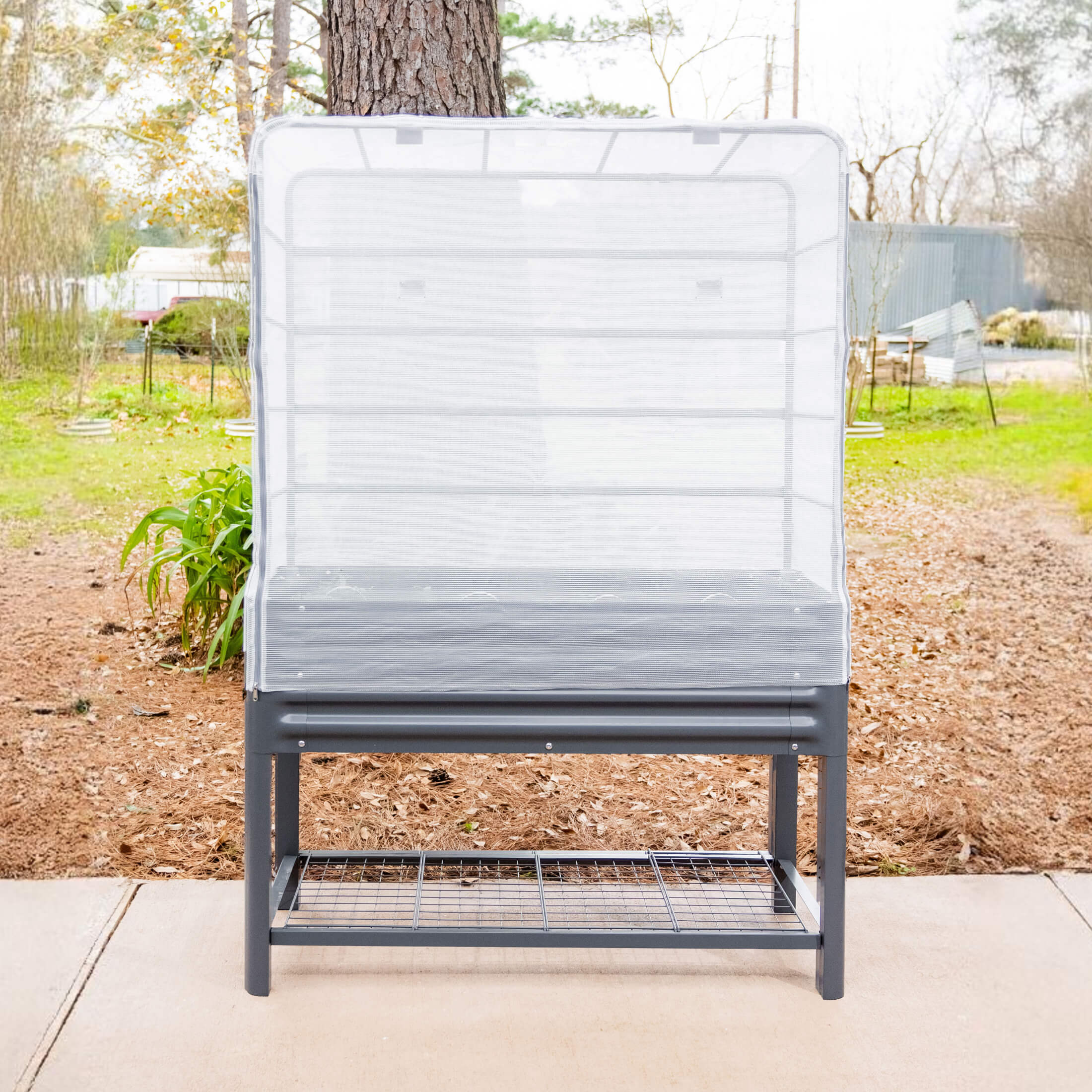 Elevated Garden Bed - 2' x 4' with Mesh Cover System - Image 7