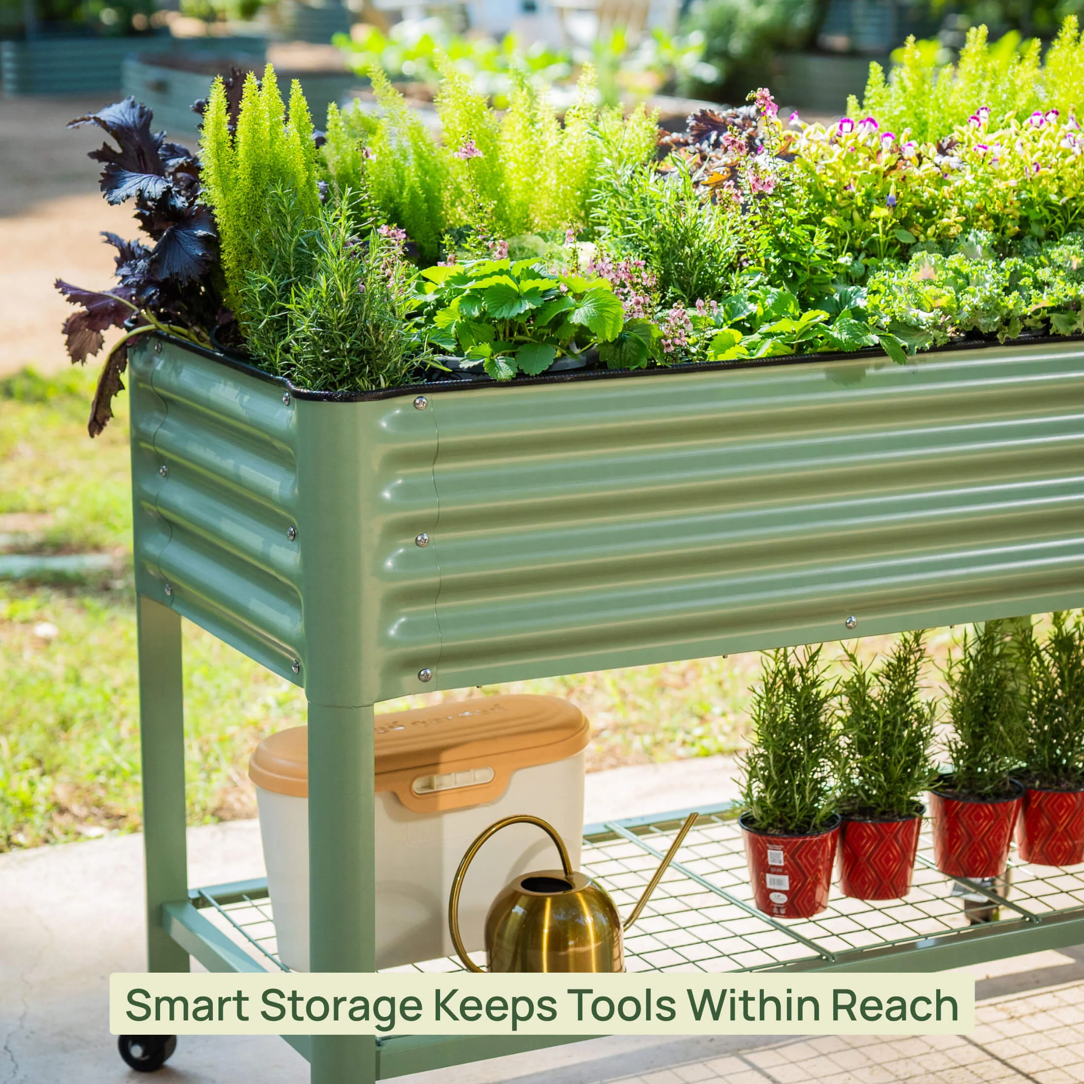 Elevated Garden Bed - 2' x 4' Wheels Included - Image 14