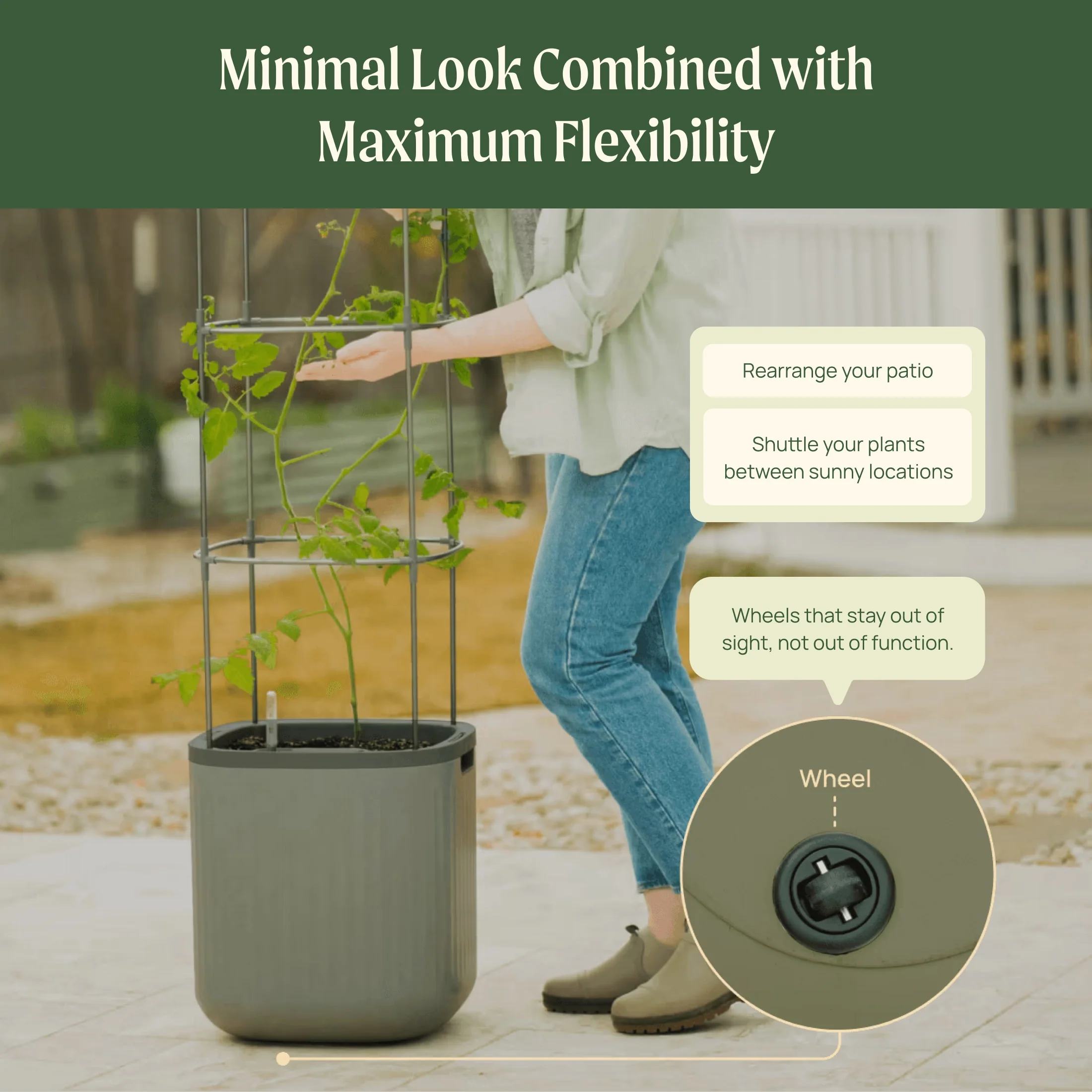 EZ Self-Watering Tomato Planter with Trellis - Image 10