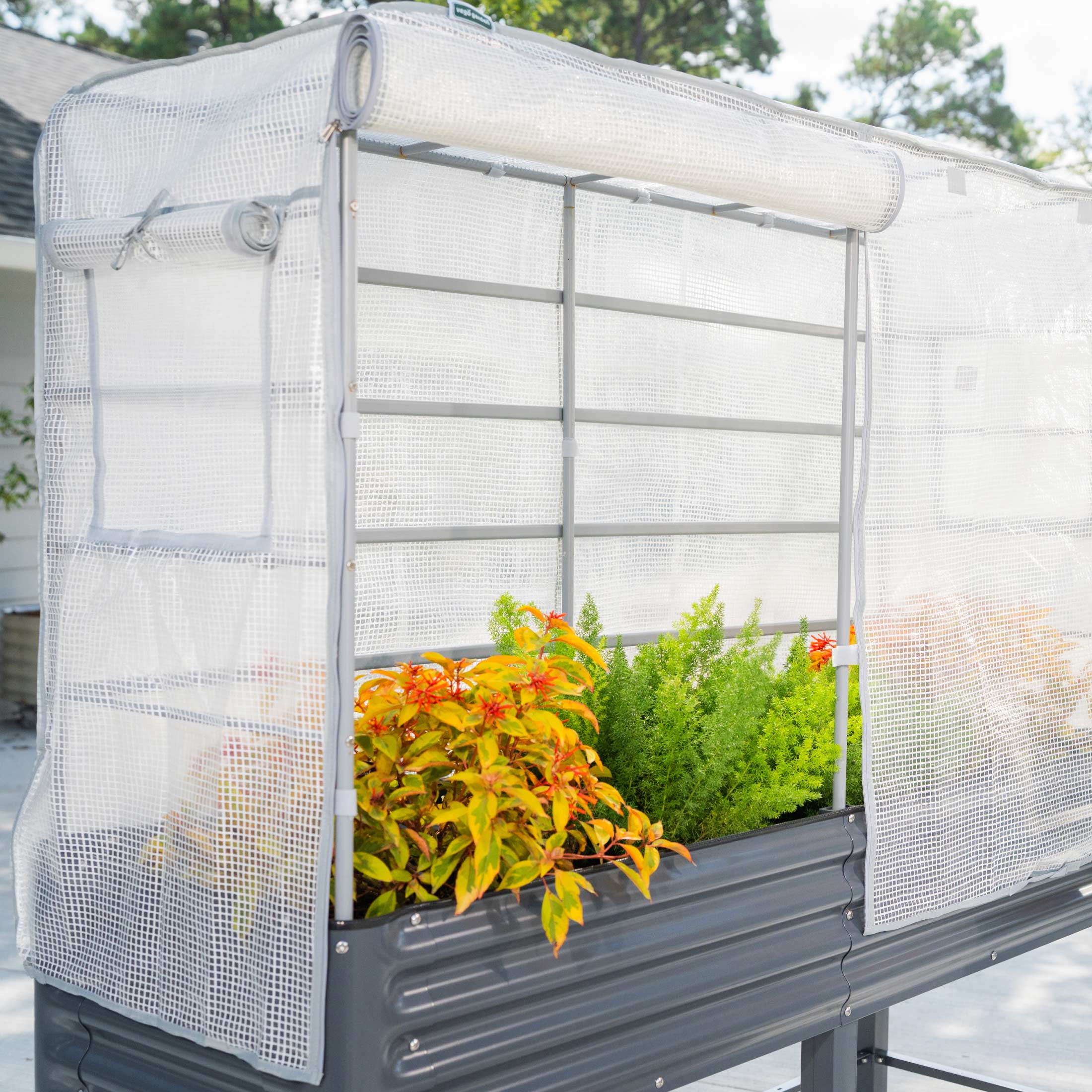 Frost Greenhouse Cover System for Elevated Bed - Image 11