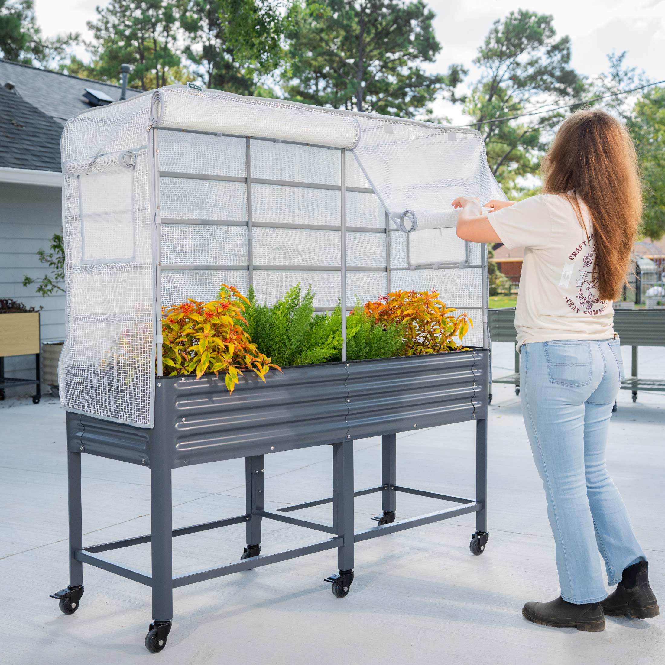 Frost Greenhouse Cover System for Elevated Bed - Image 9
