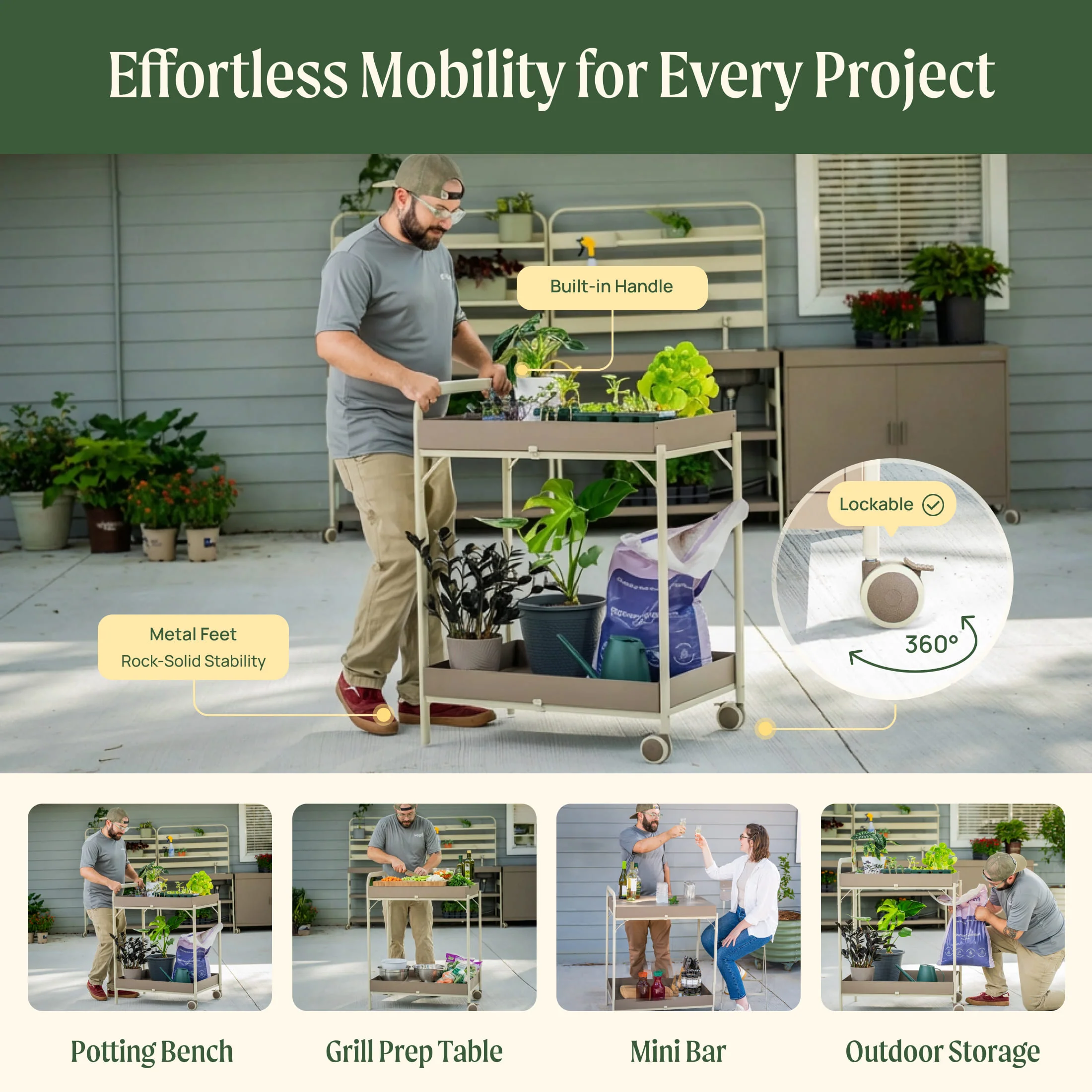 Garden Potting Cart - Image 5