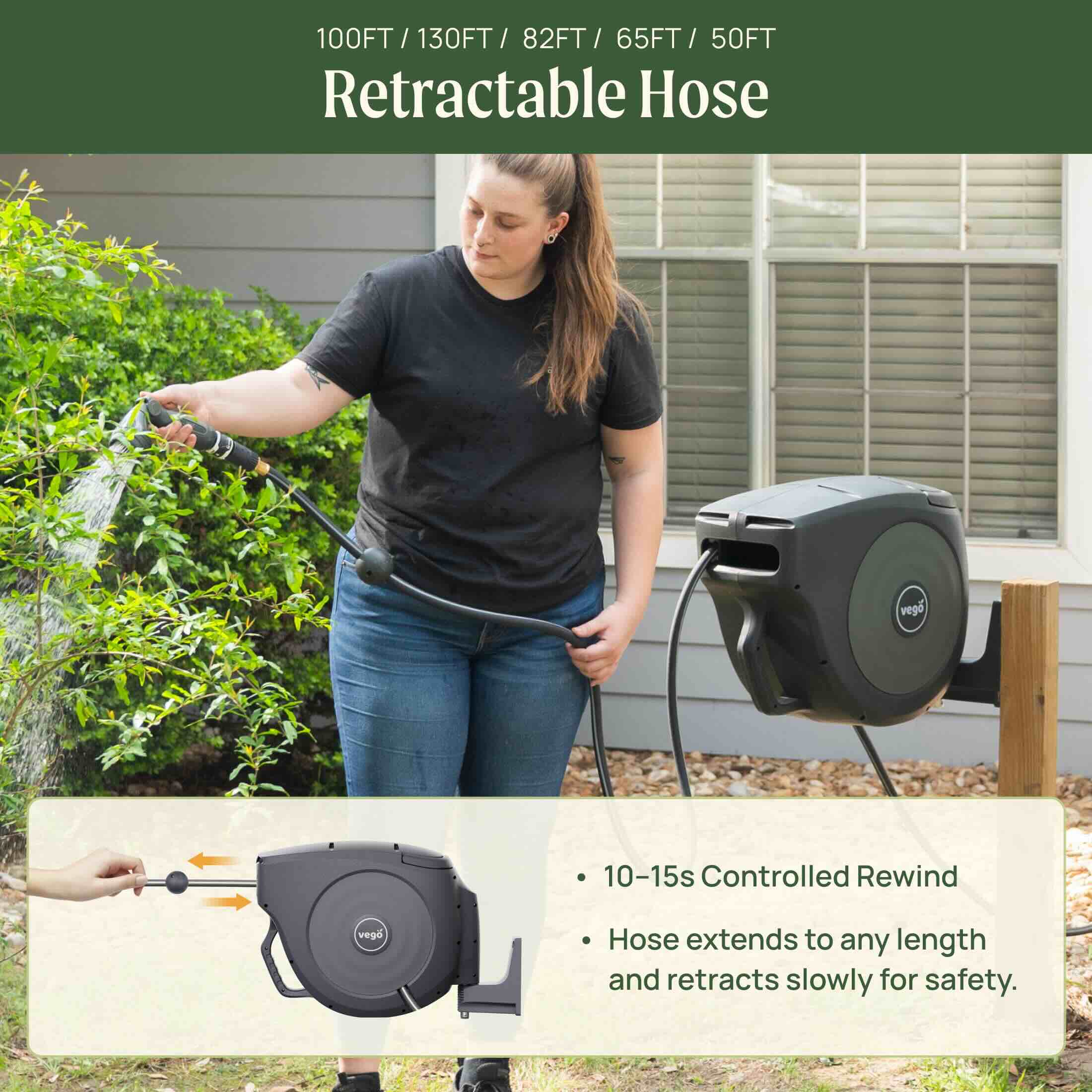 Vego Hi-Flow Retractable Hose Reel Set - Image 4
