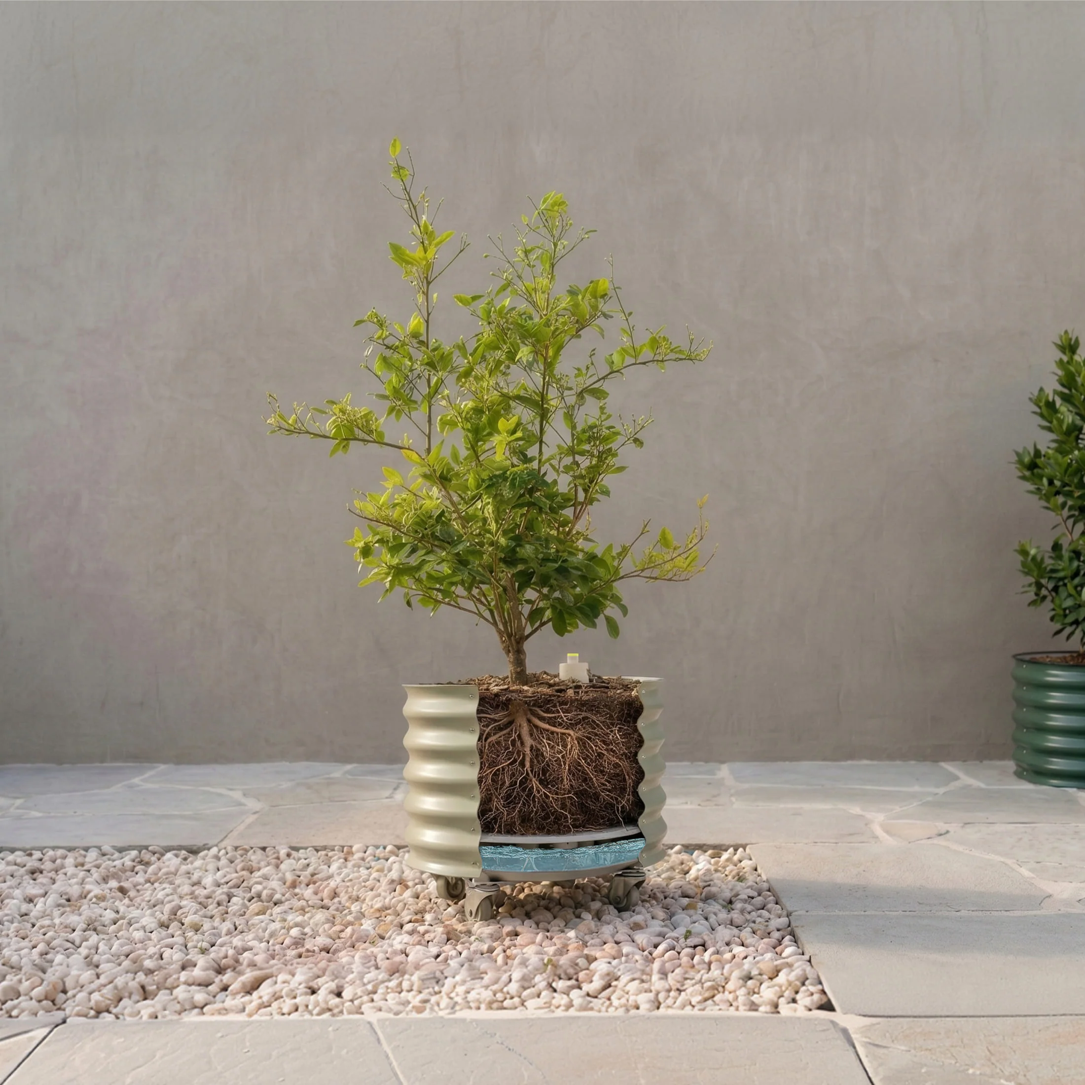 Self-Watering Rolling Citrus Tree Planter - 30 Gallon - Image 13