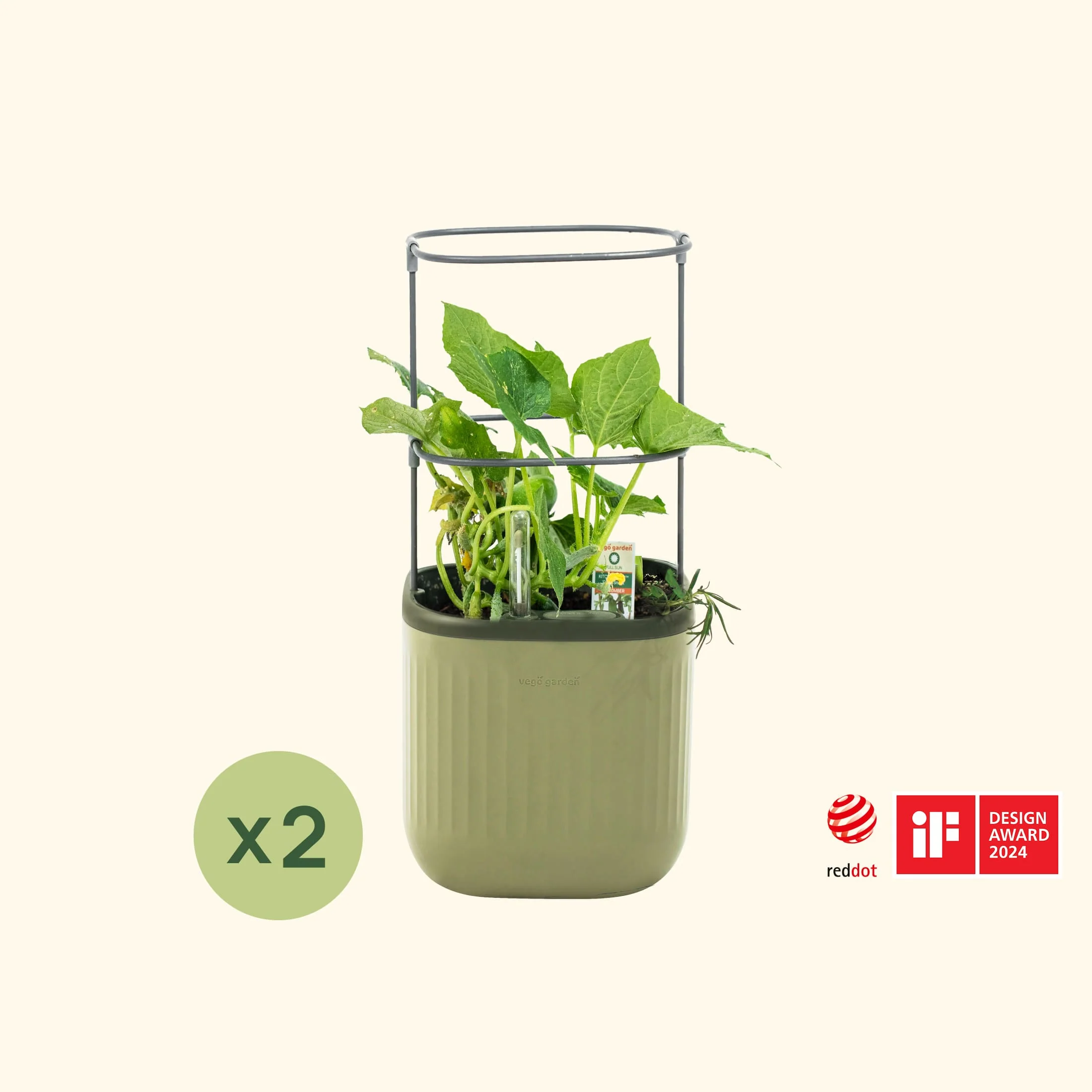 EZ Self-Watering Mini Planter Pot with Trellis - Image 21