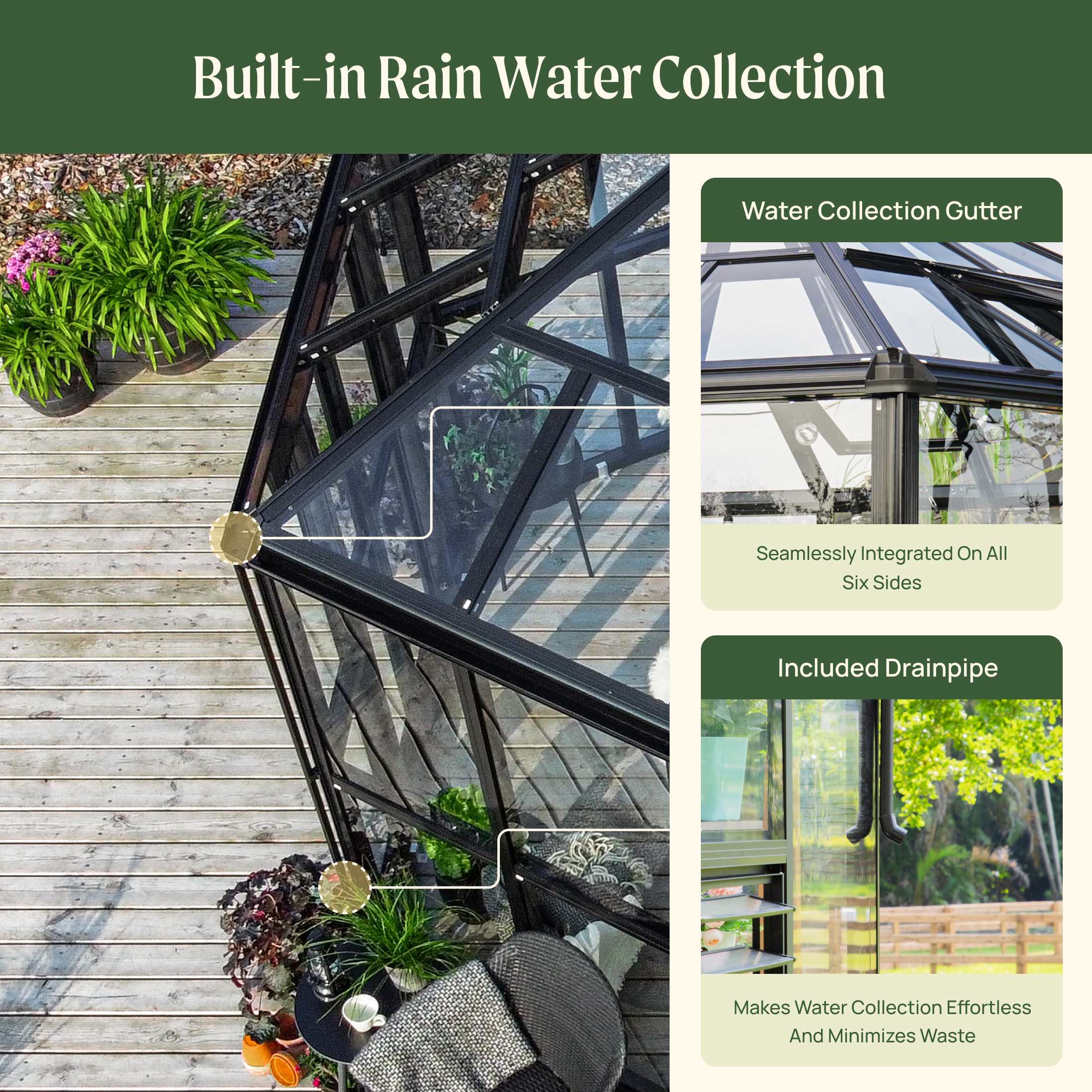 Vego Diamond Pavilion Greenhouse - Image 7