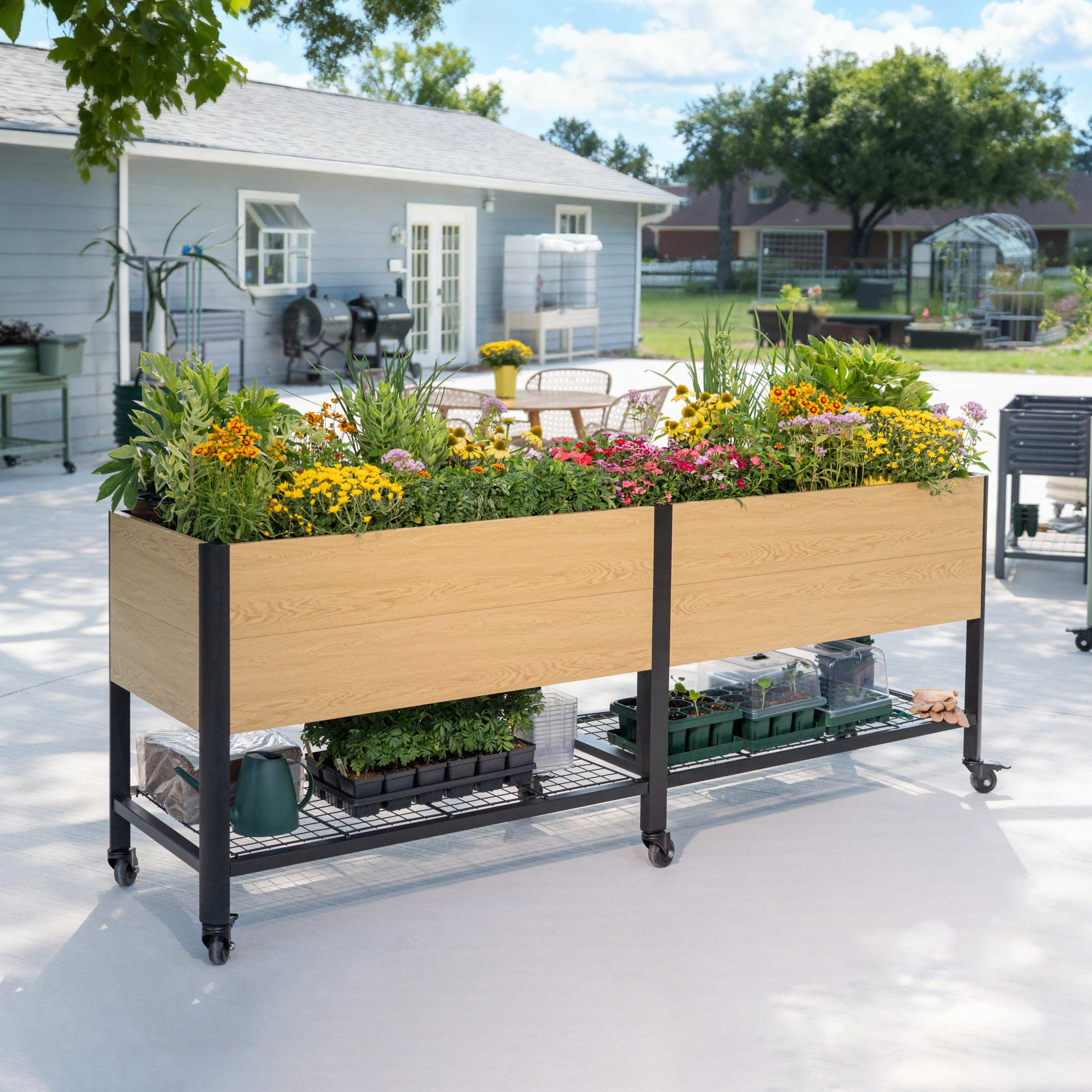 Woodgrain Elevated Garden Bed 2.0' x 4.0' - Image 10