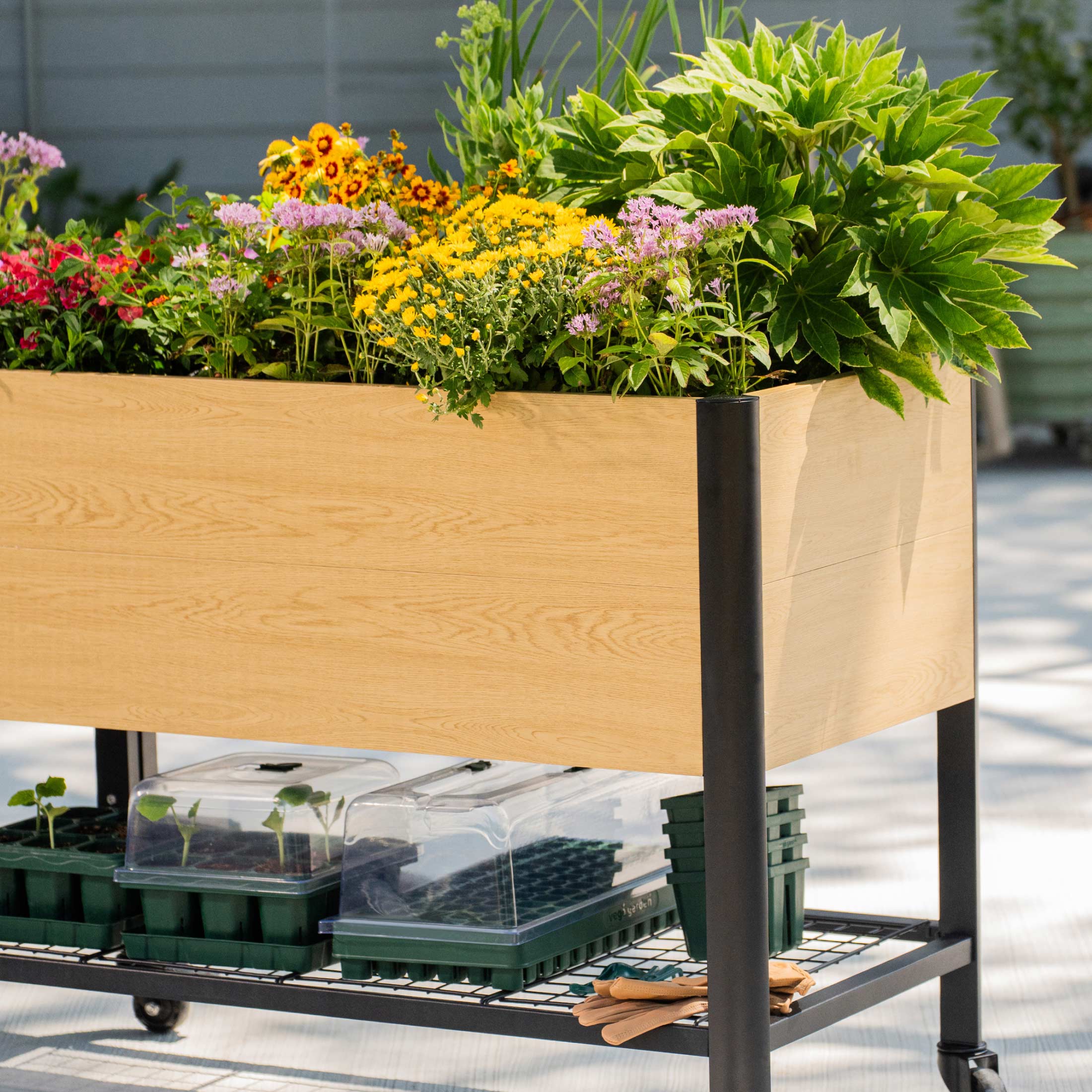 Woodgrain Elevated Garden Bed 2.0' x 4.0' - Image 11