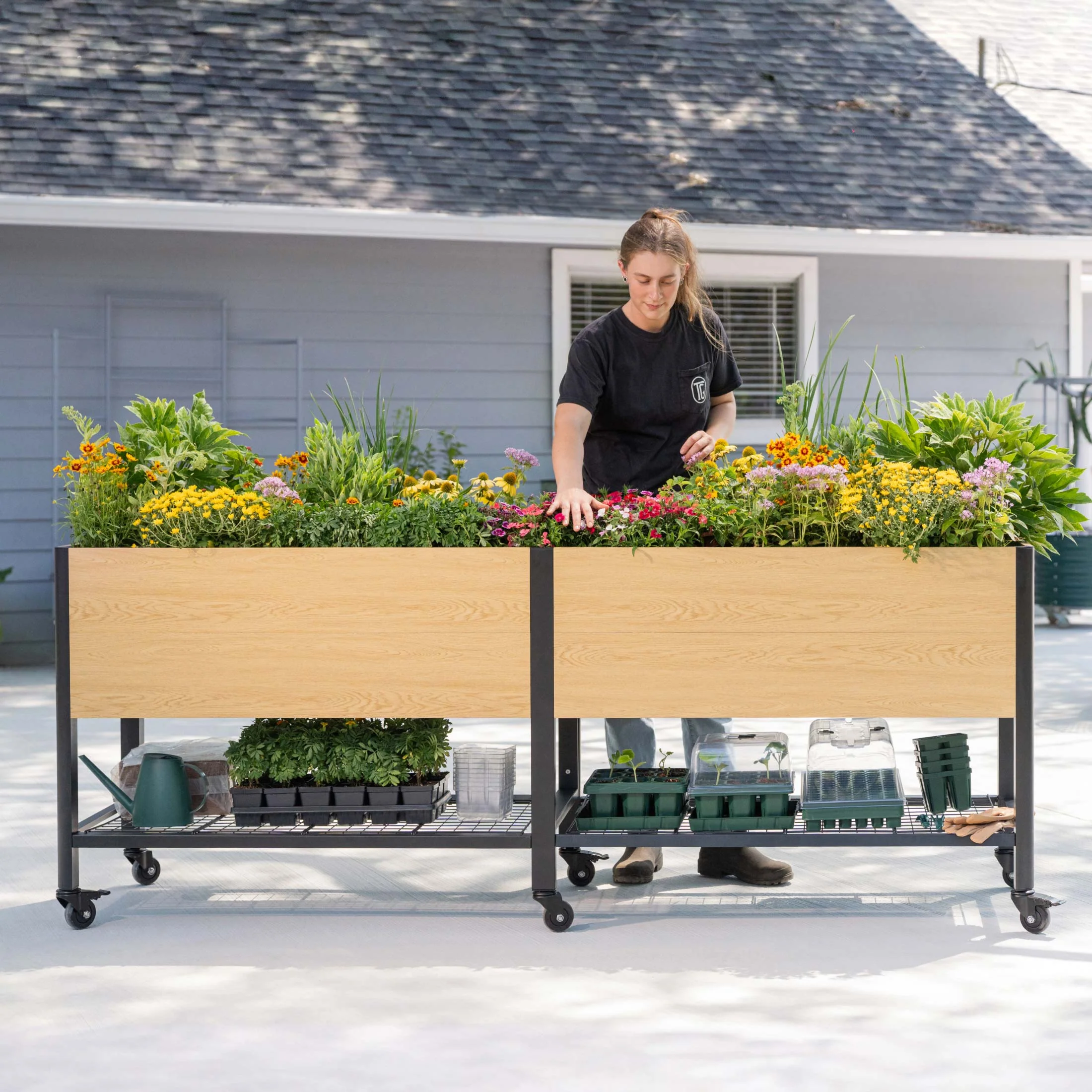 Woodgrain Elevated Garden Bed 2.0' x 4.0' - Image 14